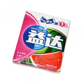 益达无糖口香糖西瓜味12片装
